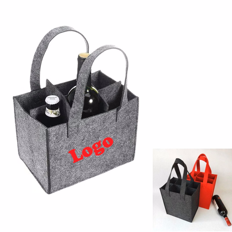 Felt Basket Bottle Bags