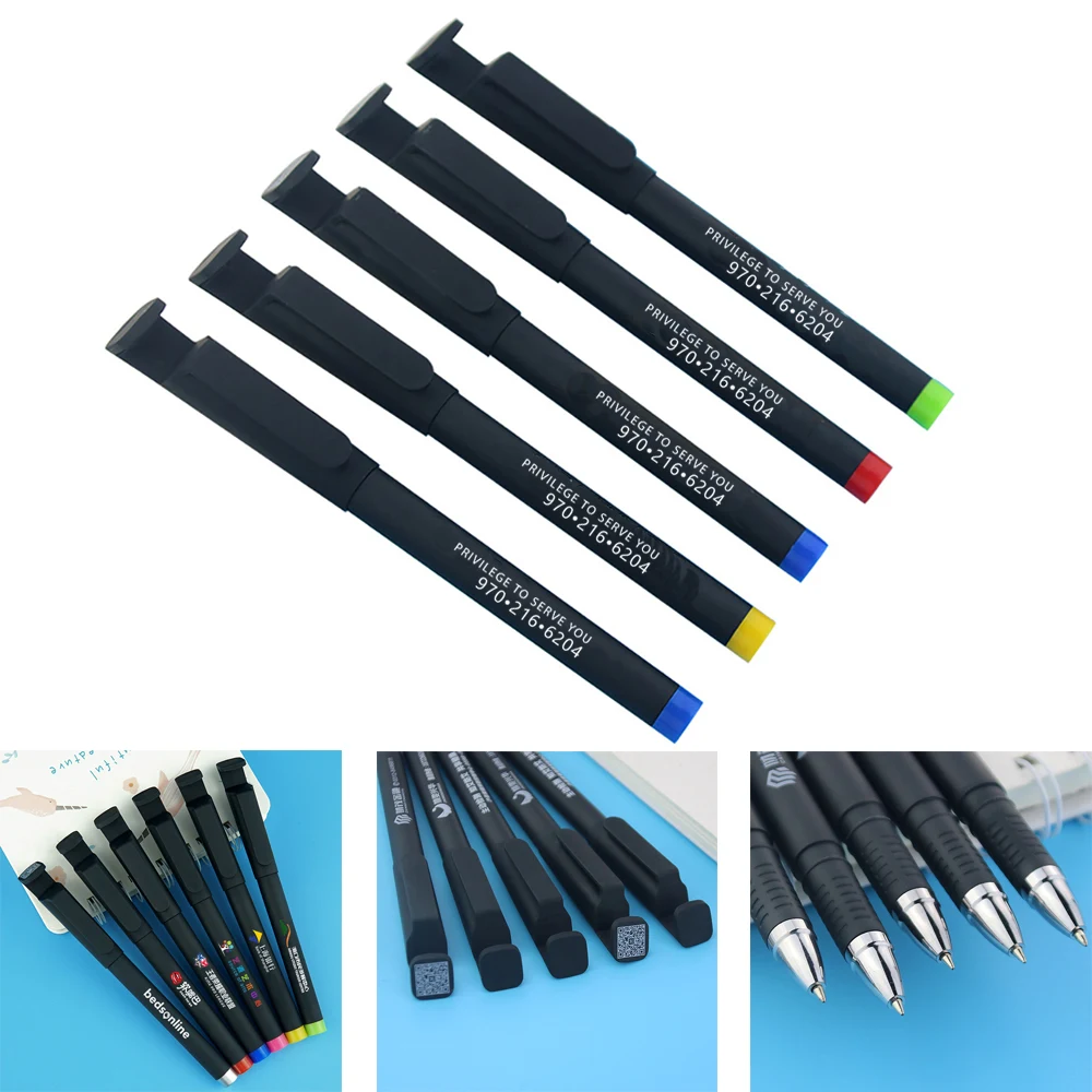 QR Code Gel Pen w/Phone Stand 1