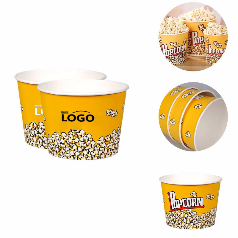 MOQ100 85oz Disposable Popcorn Buckets