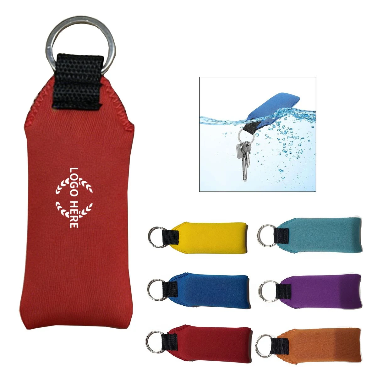 Portable Neoprene Floating Keychain 1