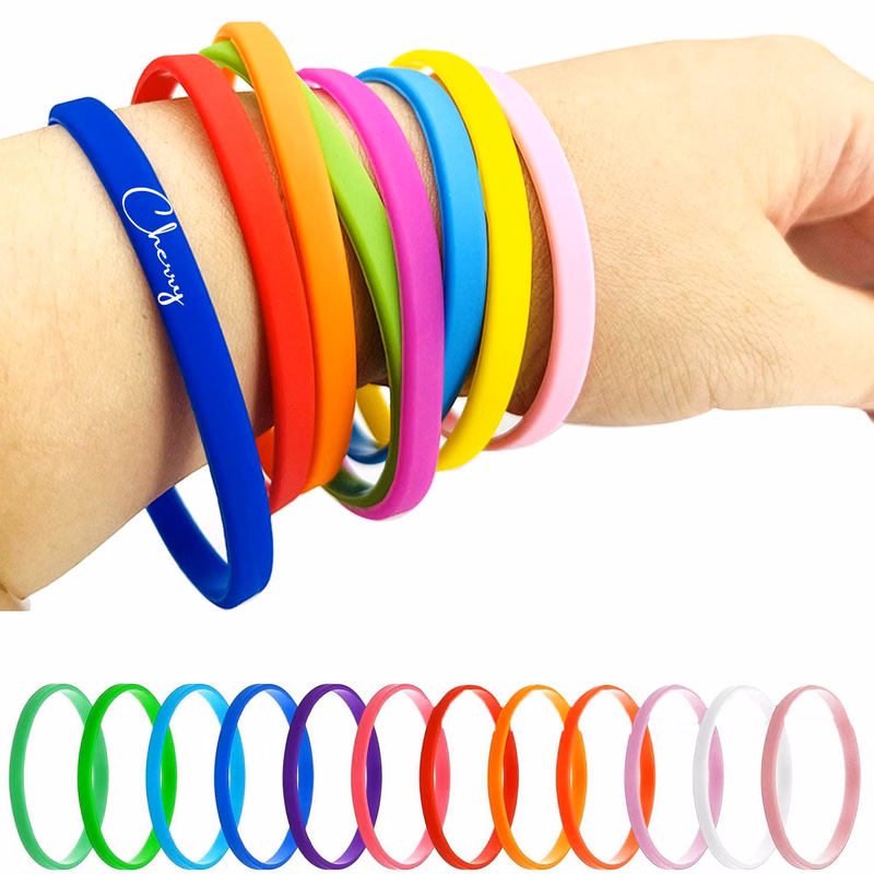 5MM wide silicone luminous bracelet