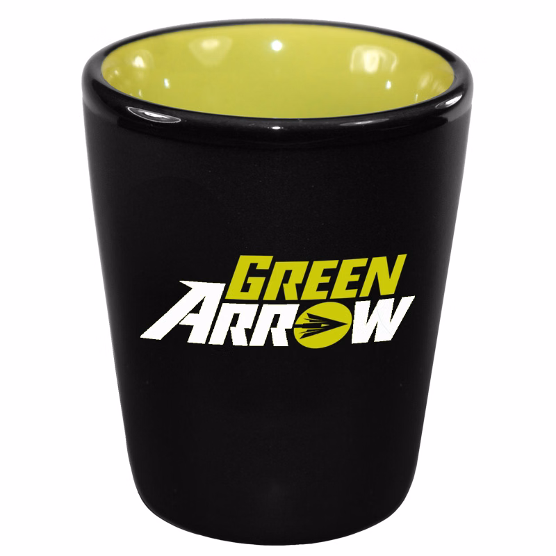 1.5 oz Hilo Green IN Ceramic Shot - Black Matte OUT