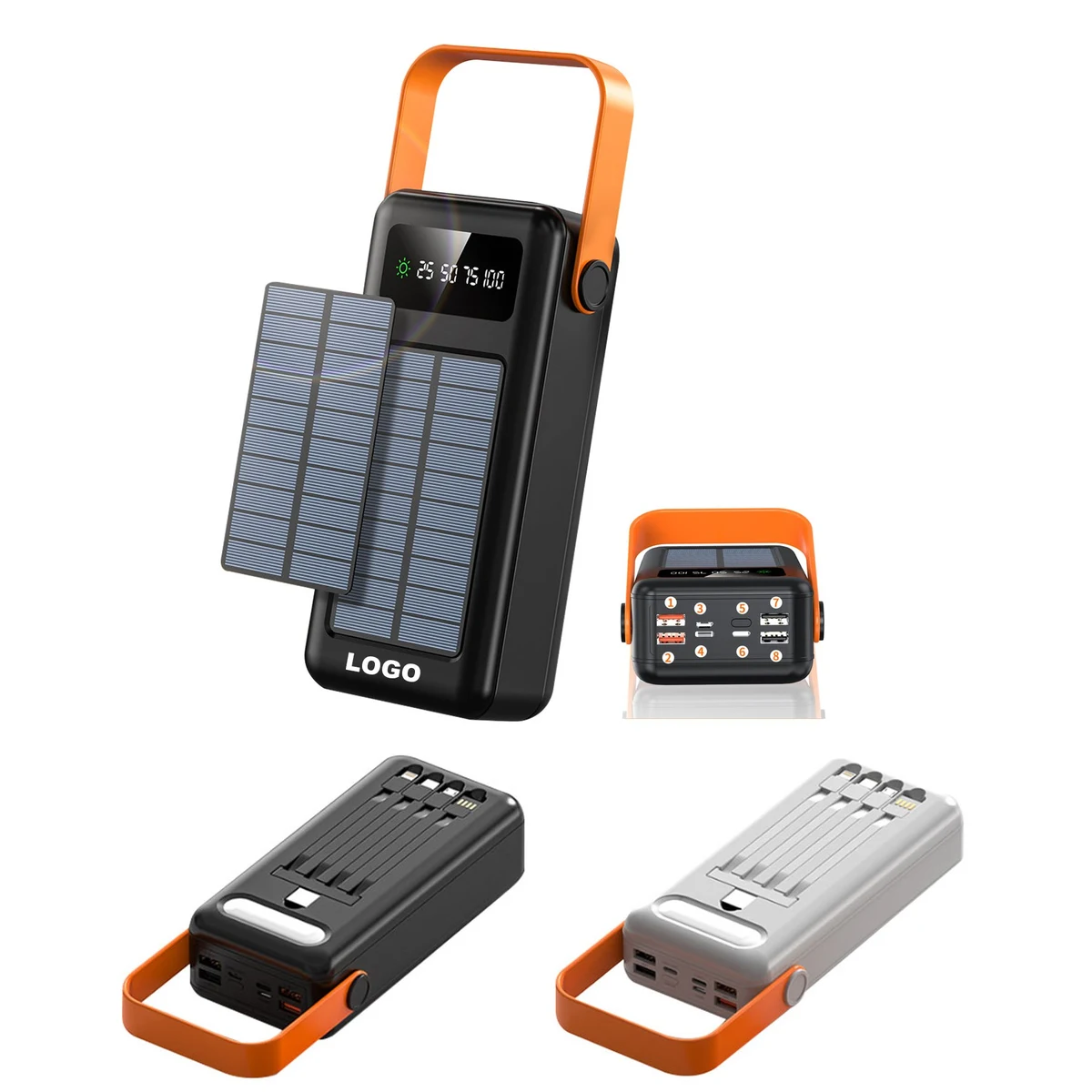 Solar Power Bank 30,000mAh for Cell Phone 1