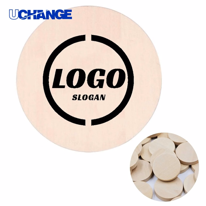 Custom Wooden Round Token Chip