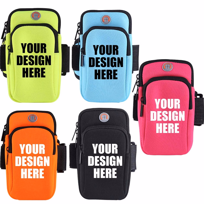 MOQ50 Sport Cell Phone Arm Bag With Earphone Hole