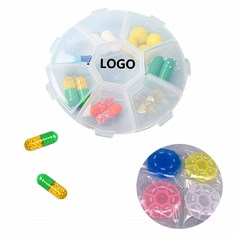 Round 7 Days Pill Case