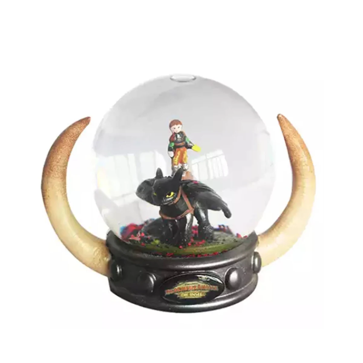 Custom Horn Base Glass Snow Globe 1