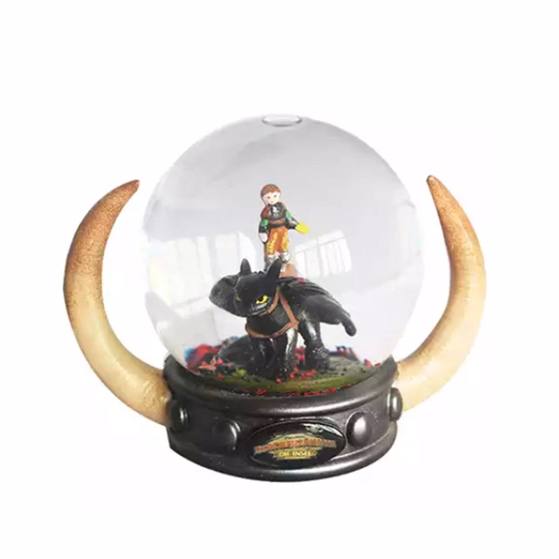 Custom Horn Base Glass Snow Globe