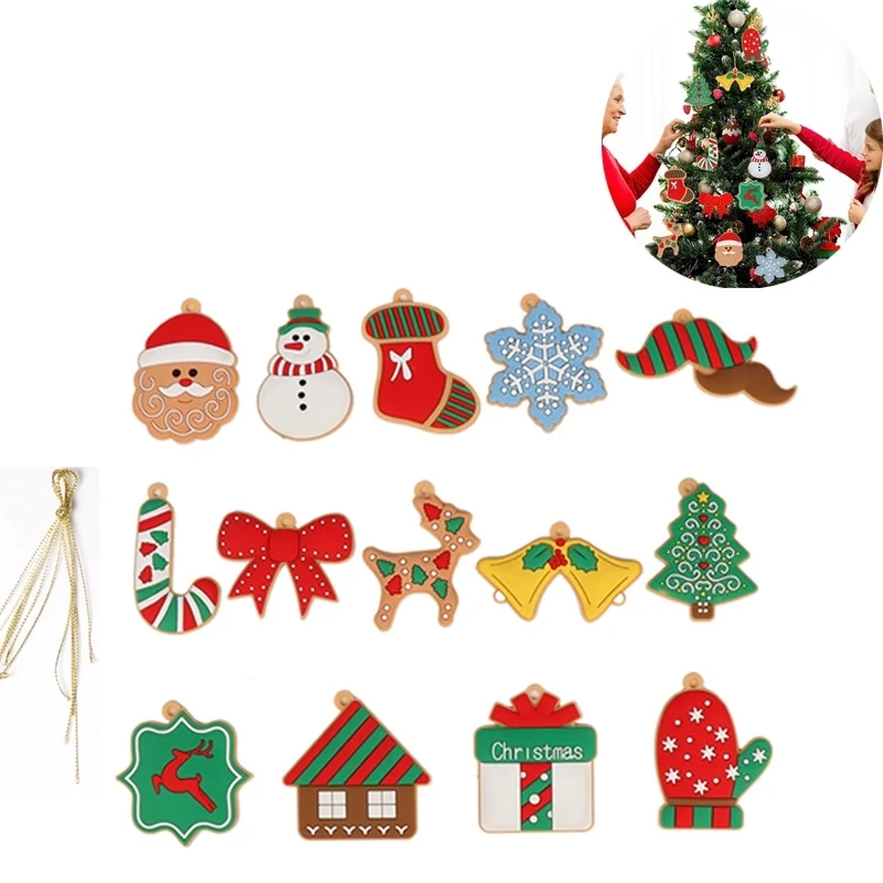 14Pcs Gingerbread Man Ornaments For Christmas Tree 1
