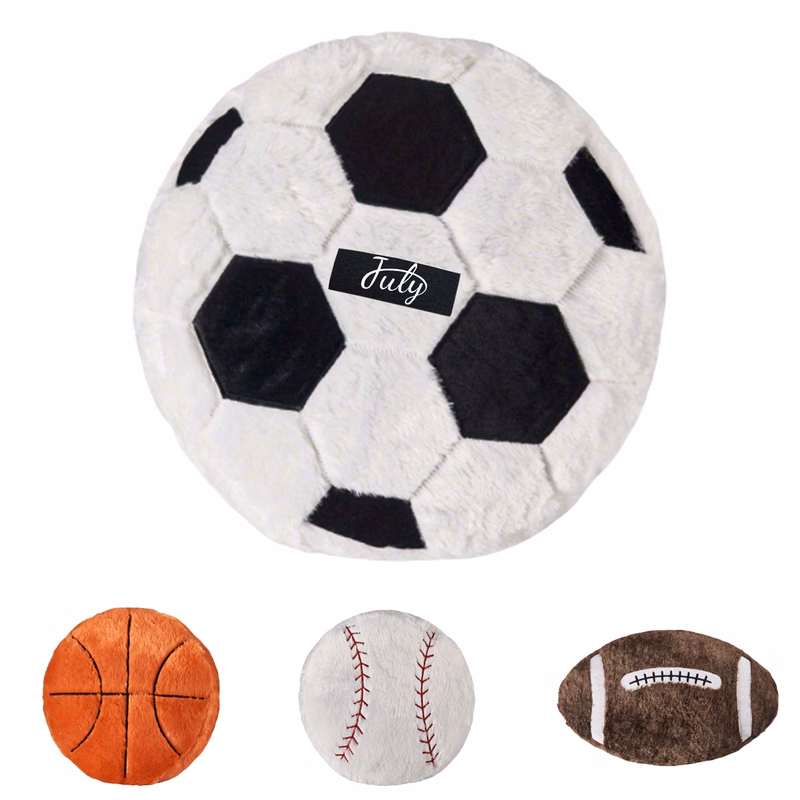 Fluffy Sports Ball Plush Pillow