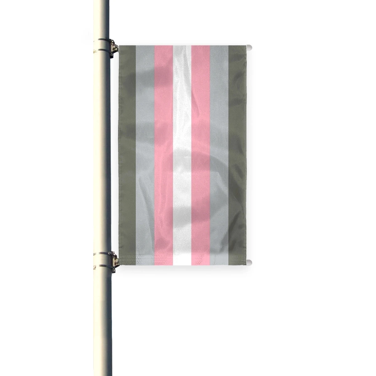 3'x8' Demigirl Pleated Light Post Banner 1