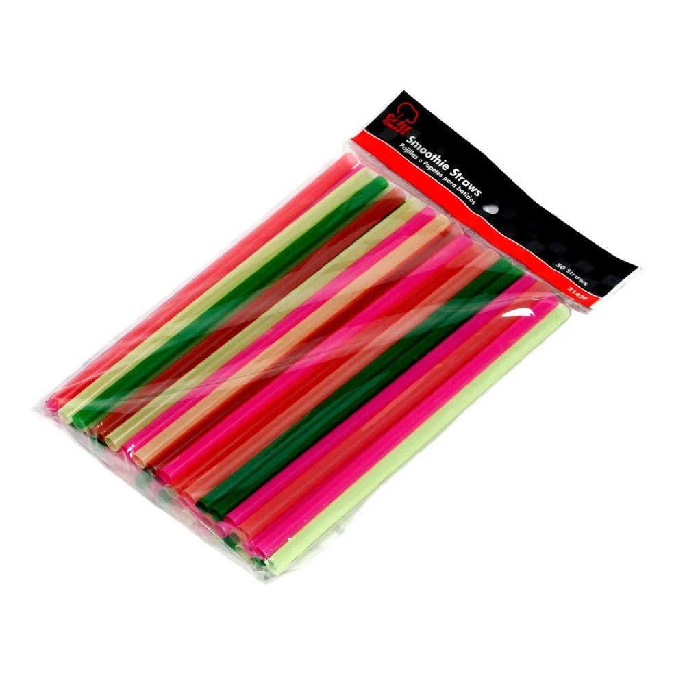 Jumbo Straws - 25 Pack Neon Colors 1