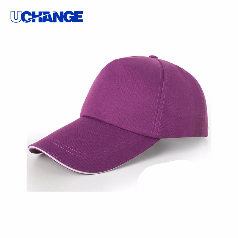 Polyester Cotton Baseball Cap Headwear 22.07" Circumference