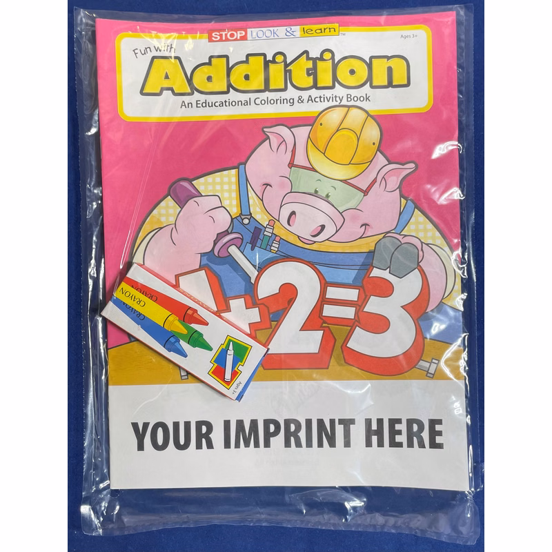 COLORING SET - Fun With Addition Coloring Book Fun Pack