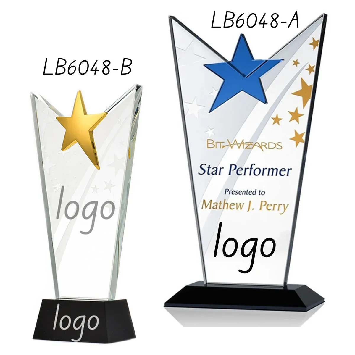 Crystal Awards Glass Winner Trophy Recognition Cups 1