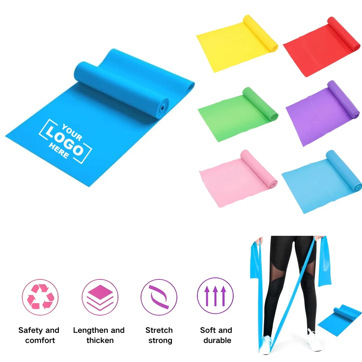 Yoga Stretch Resistance Fitness Stretch Band 1