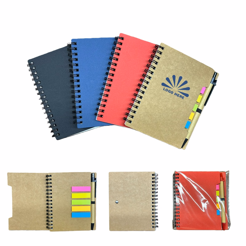 A6 Notebook With Pen And Sticky Note
