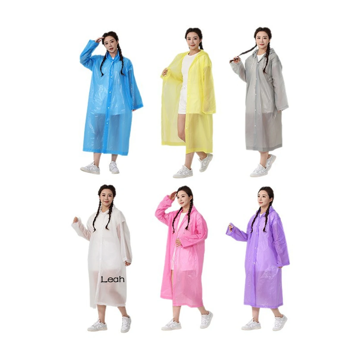 Thickened EVA Reusable Raincoat 1