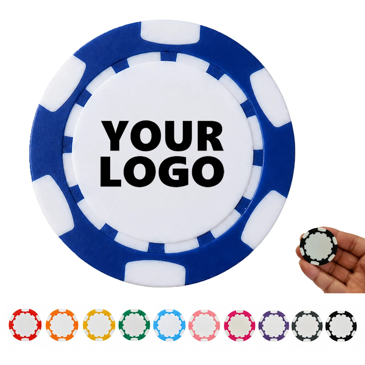 Plastic Round Game Token 1