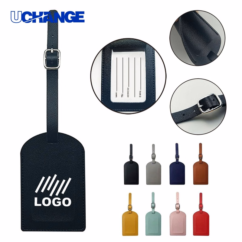 PU Leather Portable Luggage Tag