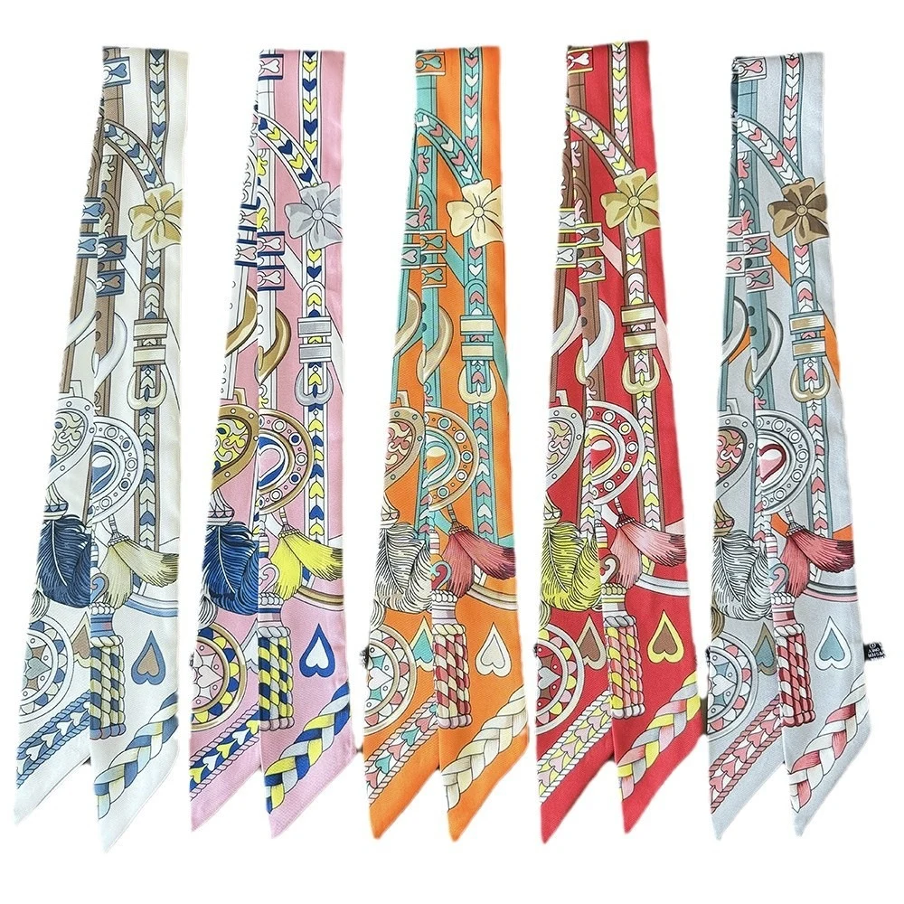 Full-Color Polyester Skinny Scarf 1