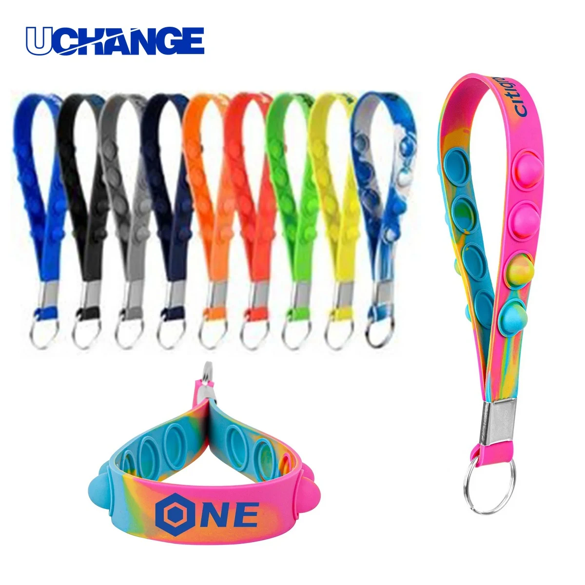 Popper Stress Reliever Keychain 1