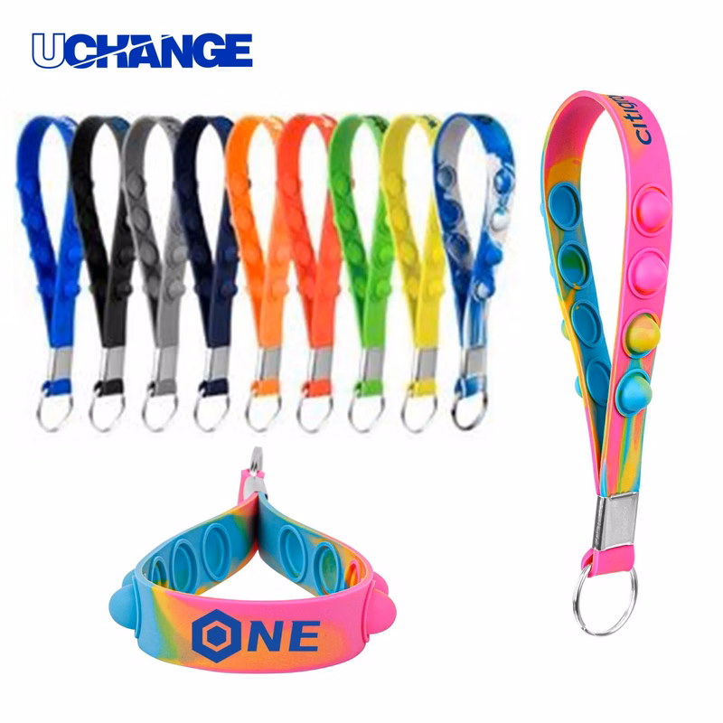 Popper Stress Reliever Keychain