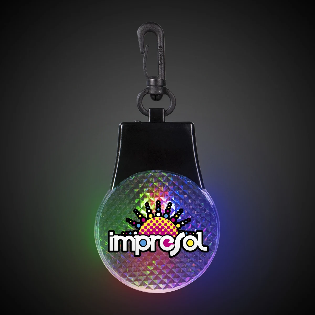 Clear Light Up Safety Reflector(Pad Print) 1