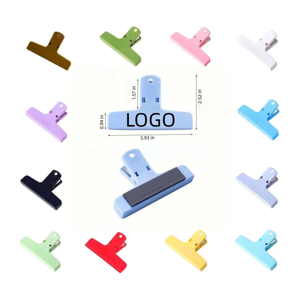 Plastic Magnetic Binder Clip 1