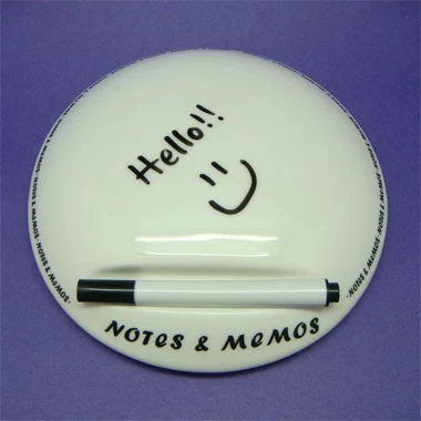 White Ceramic Message Pad 1