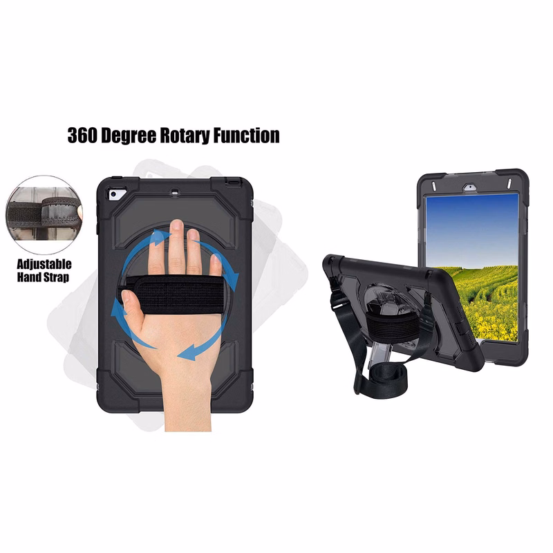 iBank® iPad Mini 7/6 Case with Pen Holder/Hand Strap and Shoulder Strap