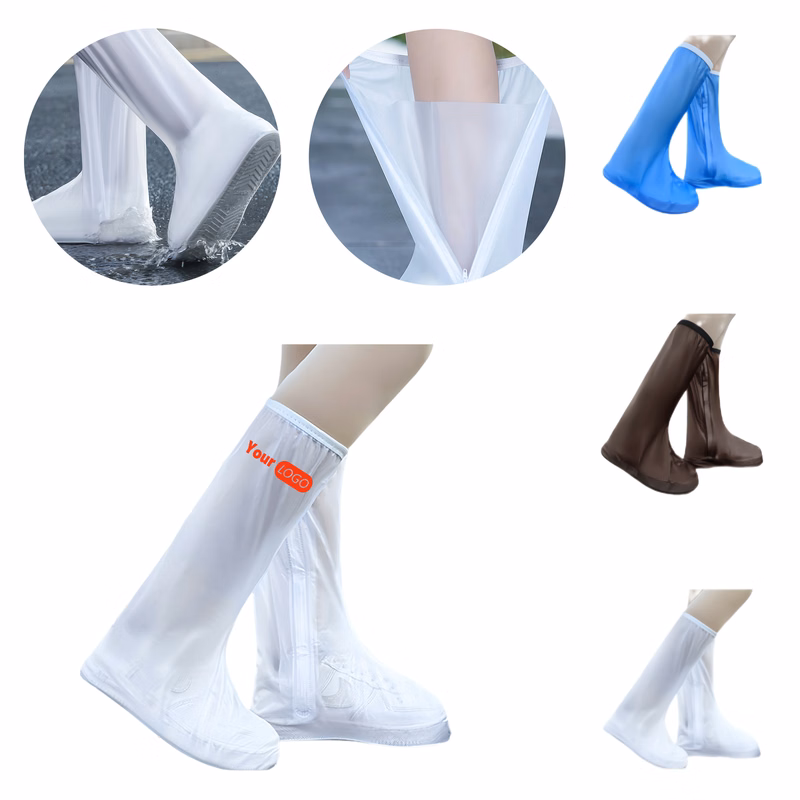 All-Season PVC High-Cut Waterproof Shoe Covers