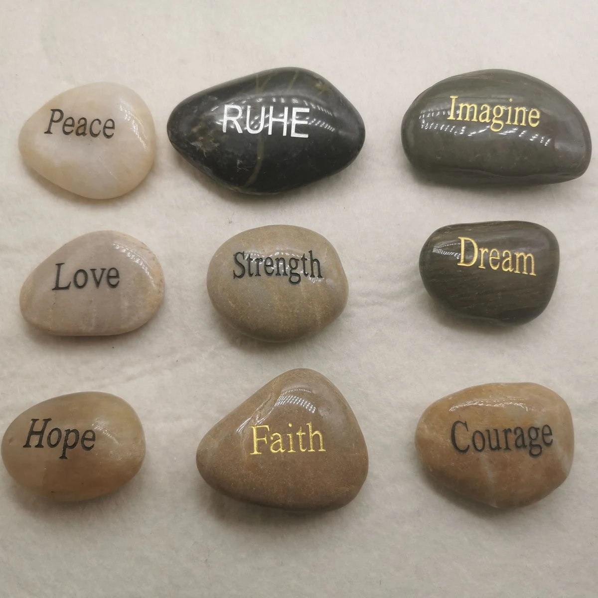 Custom River Rock Memorial Stones 1