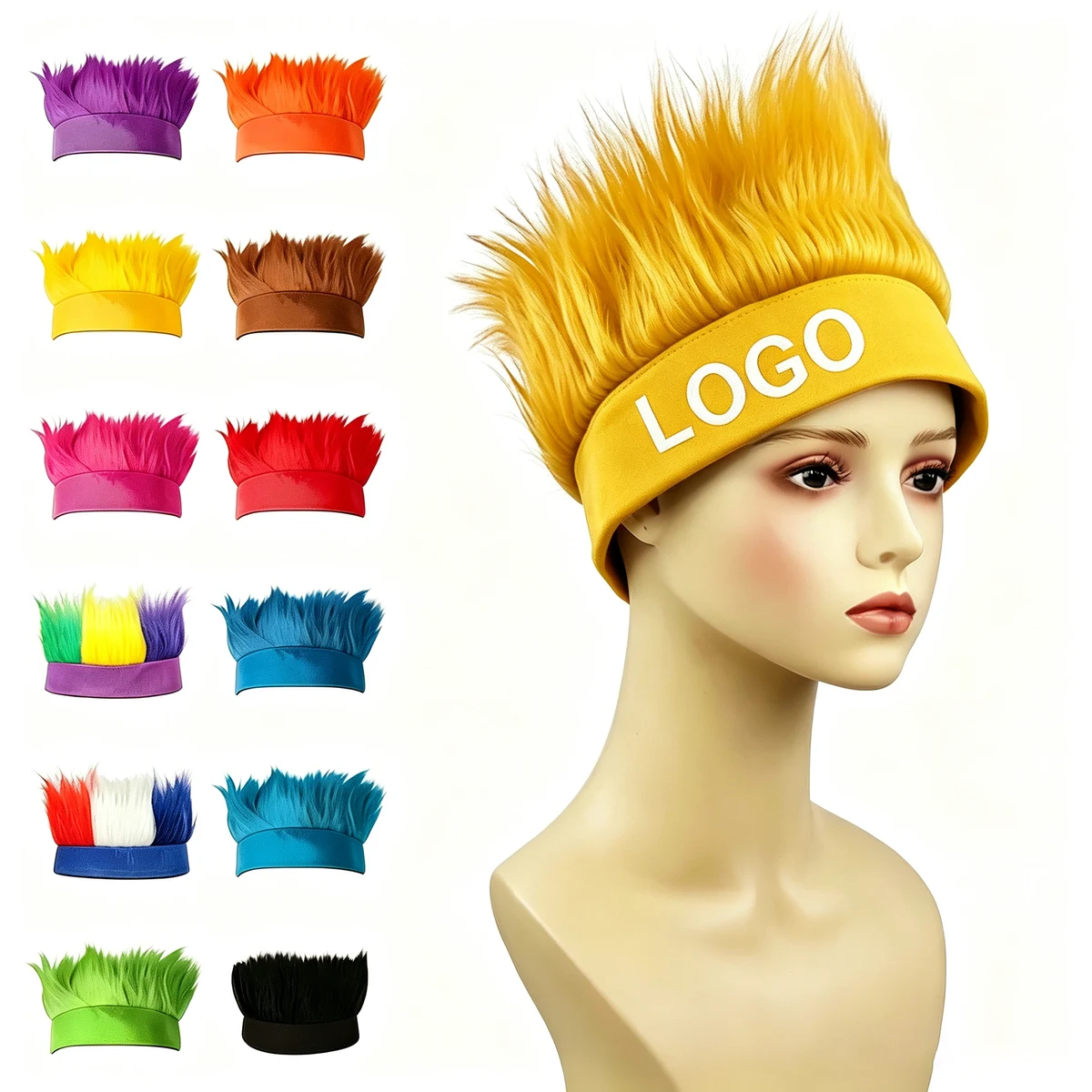 Cosplay Fan Headband Wig 1