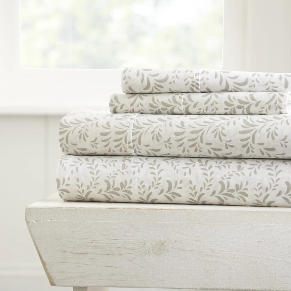 Premium Sheet Sets - Light Blue Vine Full 4 Piece 1