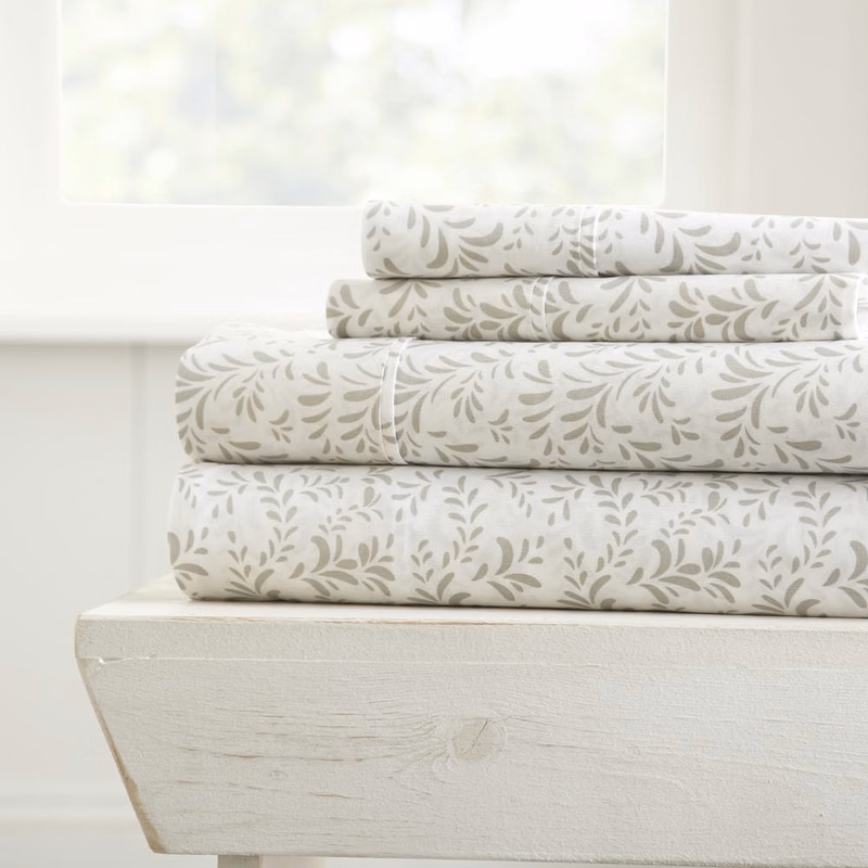 Premium Sheet Sets - Light Blue Vine Full 4 Piece