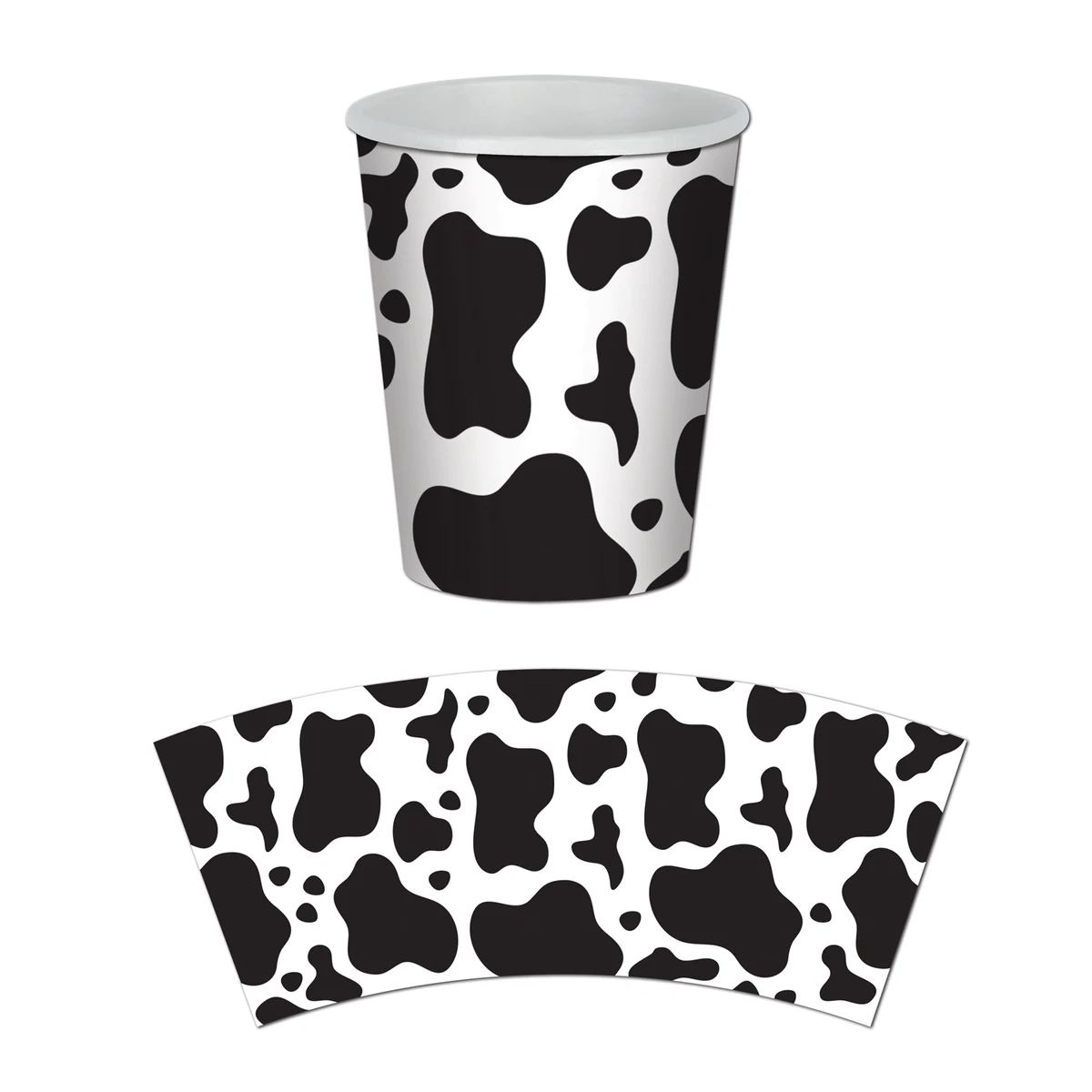 Cow Print Beverage Cups 1