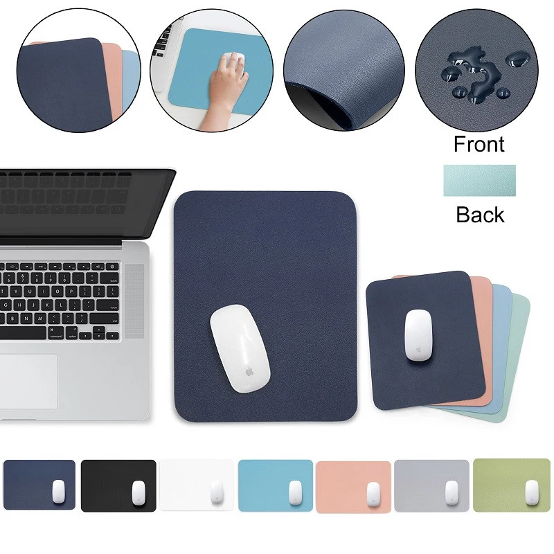 Dual Sides PU Leather Mouse Pad (11 13/16" W x 9 7/16" L) 1