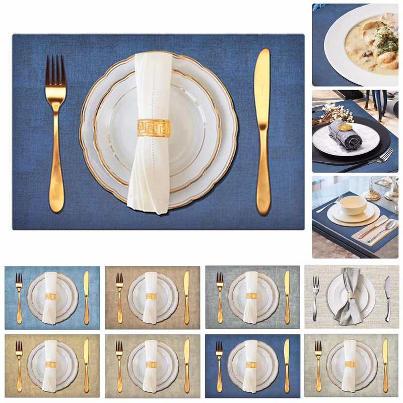 Spillproof and Heat Resistant Faux Leather Placemats