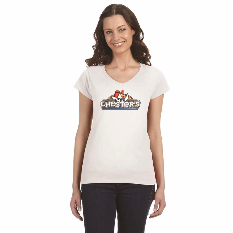 Gildan ladies' Softstyle 4.5 oz Fitted V-Neck T-Shirt