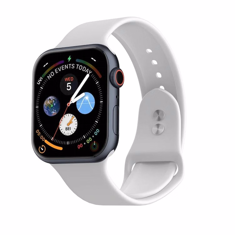 Apple Watch Dual Clasp Bands - White Silicone 42mm/44mm/45mm