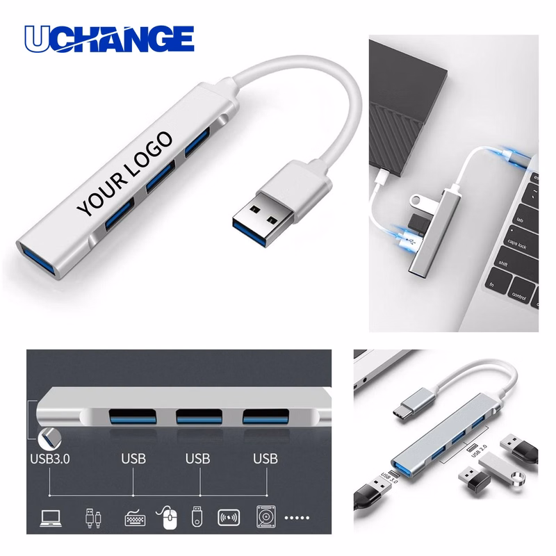 USB C 4 in 1 Aluminum Docking Station Hub