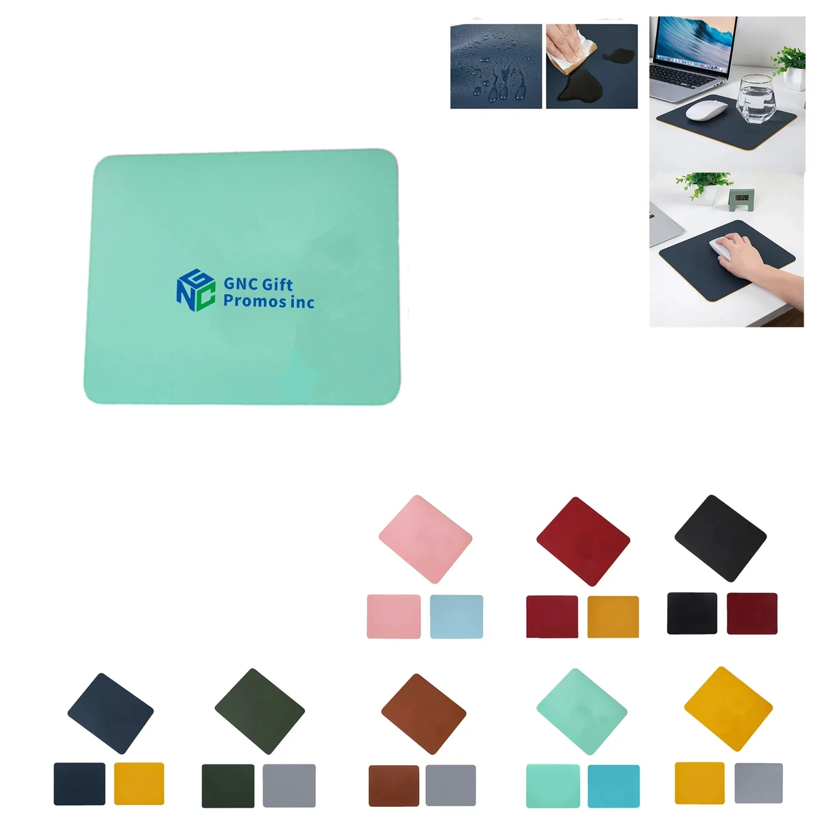 Square Leather Mouse Pad 1