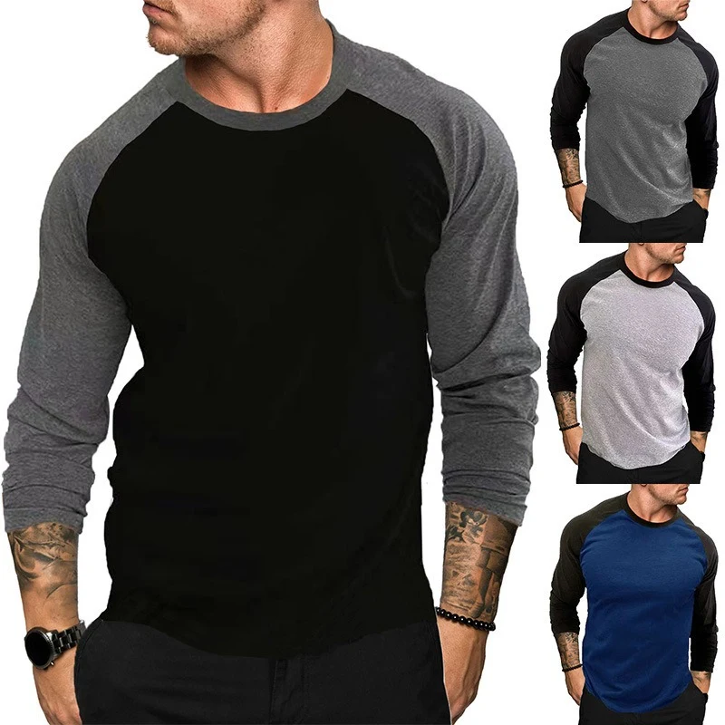 Unisex Contrast Raglan Long Sleeve T-Shirt 1