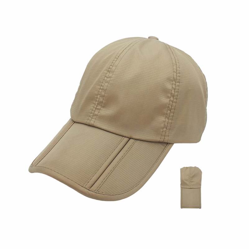 Polyester Foldable Waterproof Baseball Cap With UPF Protection