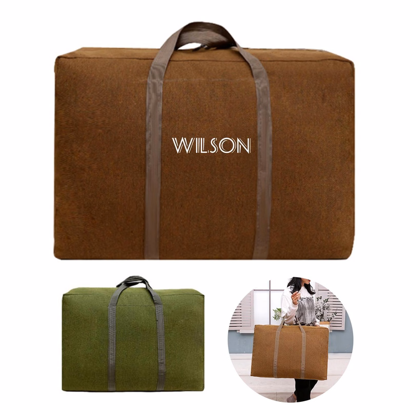 Large Capacity Canvas Clothing Storage Bag