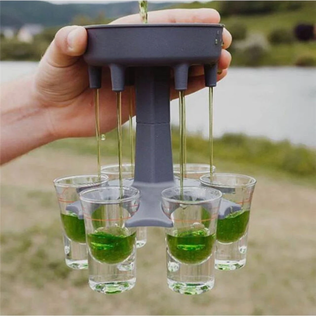 6 Shot Glass Dispenser and Holder 1