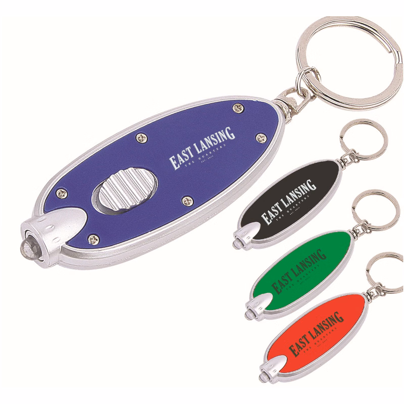 Oval Led Key Chain