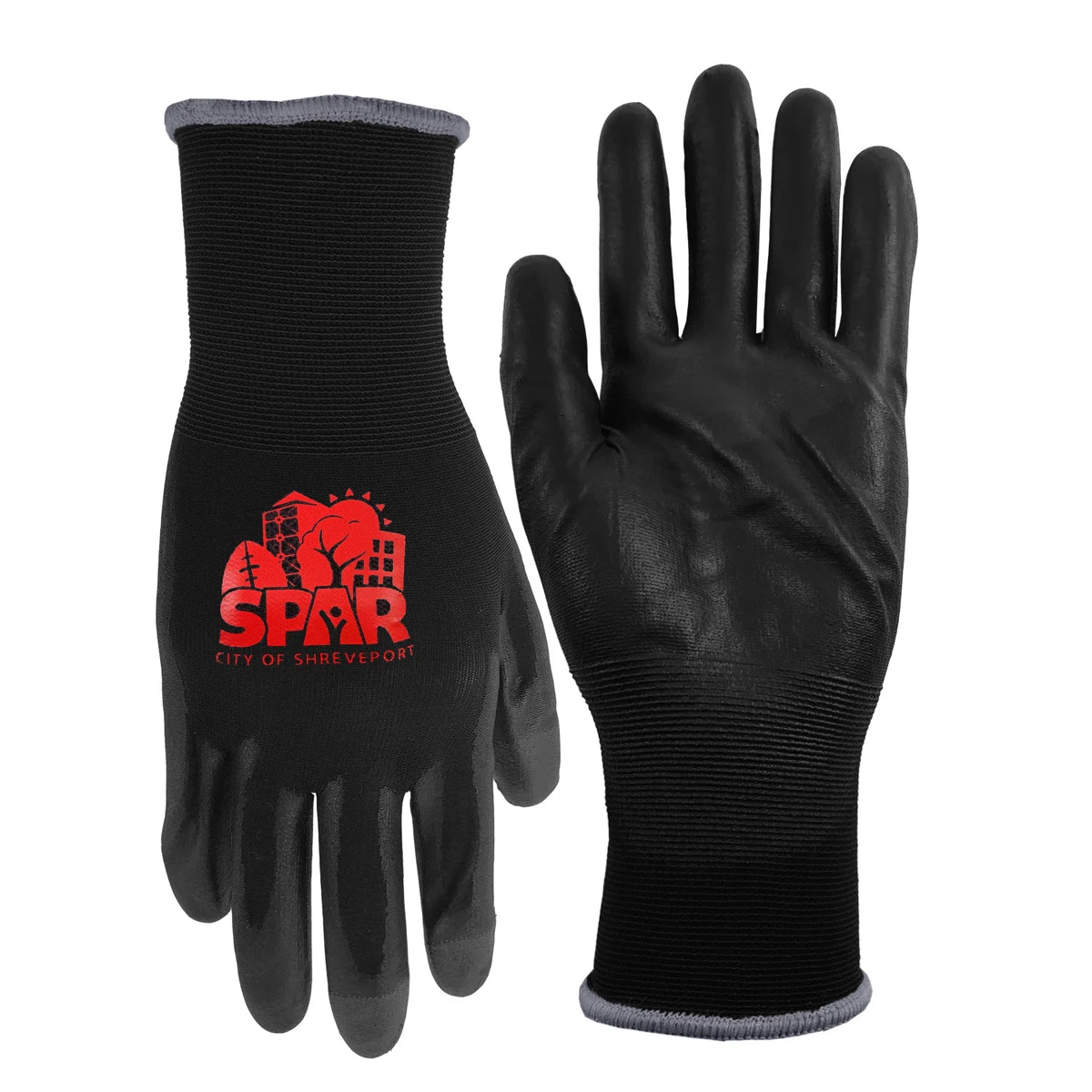 Nitrile Coated Text Gloves with Oversized DTF 1