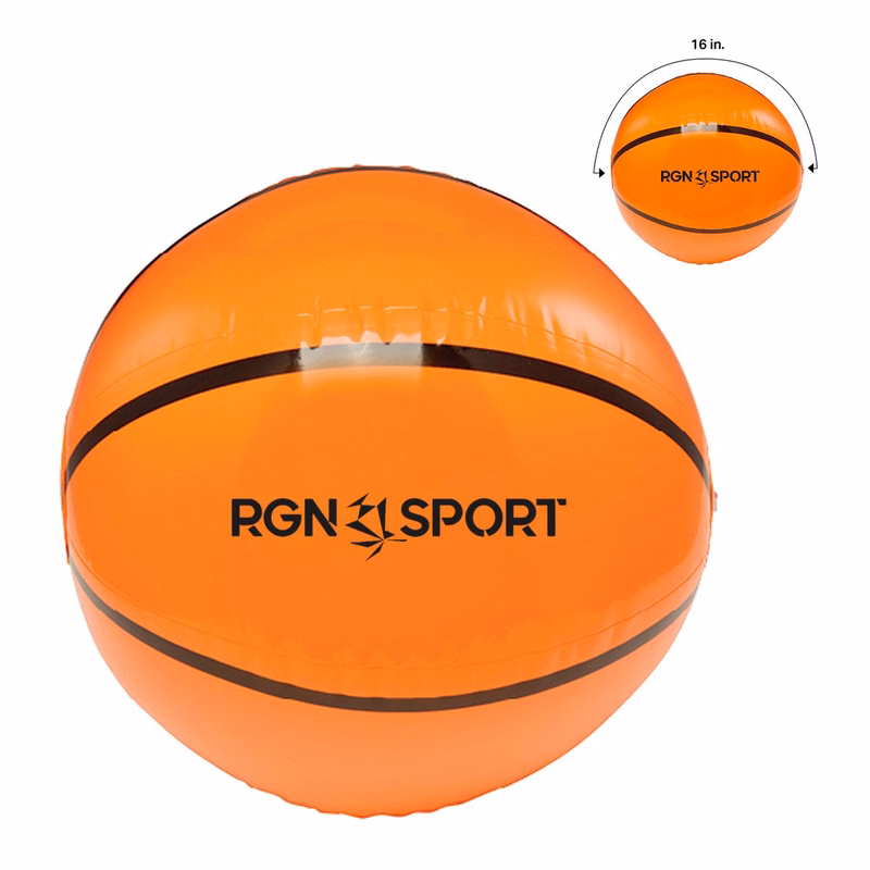 16" Inflatable Basketball Beach Ball